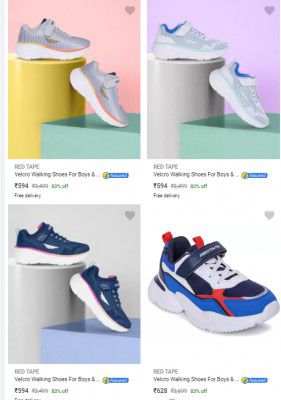 Red Tape Kid's Sports Shoes Upto 83% Off Starts ₹594