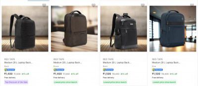 Red Tape Laptop Bags Upto 81% Off
