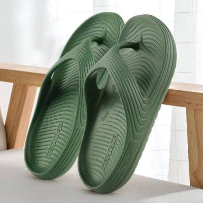 Red Tape  Men Flip Flops (Olive, 10)