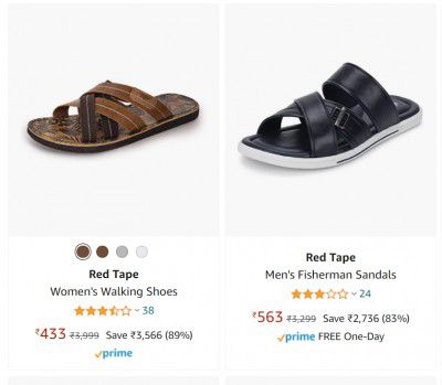 Red Tape Mens Slippers up to 80% off
