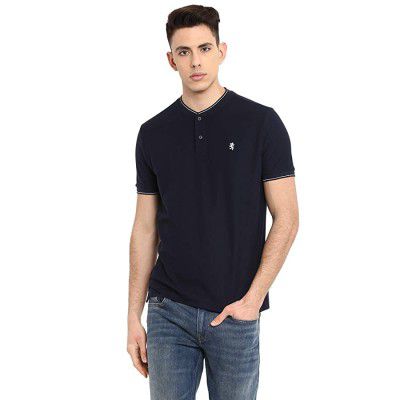 Red Tape Mens Solid Regular Fit Polo