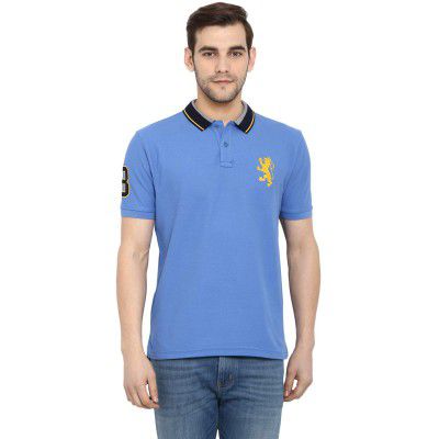 Red Tape Men's Solid Regular Fit Polo