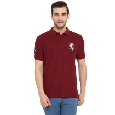 Red Tape Men's Solid Regular Fit Polo