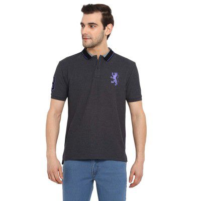 Red Tape Men's Solid Regular Fit Polo