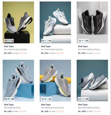 Myntra: UP TO 88% OFF - Red Tape Shoes