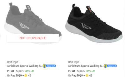 Red Tape Sports Shoes Flat 80% Off