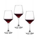 Red Wine Glass 350ml European Style Crystal Clear Glass (Set of 3)...