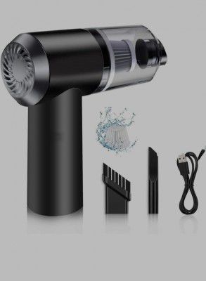 REDCAMEL 3 in 1 Portable Vacuum Cleaner Duster Blower Air Pump Wireless Car Vacuum Cleaner, Handheld, High Pressure Car, Home,Computer, Laptop, Flower, Black (Pack of 3)
