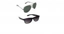 Redex Aviator And Wayfarer Stylish Sunglasses Pack Of Two For Men & Women...