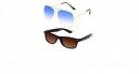 Redex Aviator And Wayfarer Stylish Sunglasses Pack Of Two For Men & women...