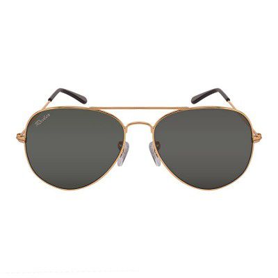 Redex Stylish Green & Golden Aviator Sunglasses For Unisex