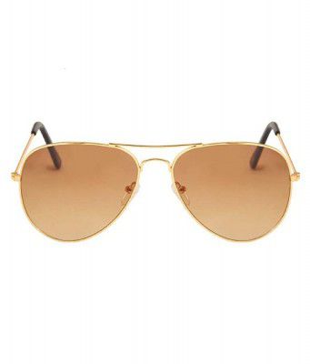 Redex Trendy Brown Rectangle Sunglasses For Unisex