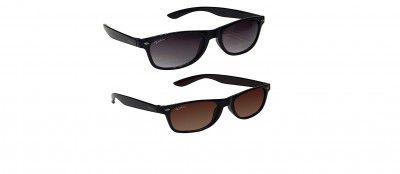 Redex Wayfarer Stylish Sunglasses Pack Of Two For Men & Women