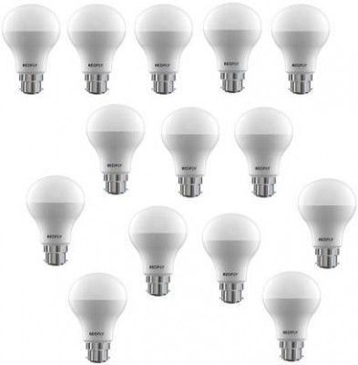 redfly 12 W Round B22 LED Bulb (White, Pack of 14)