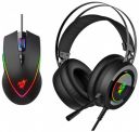 Redgear Cloak Wired RGB Wired Over Ear Gaming Headphones with Mic for PC & A-17 Gaming Mouse with Upto 6400 DPI, RGB Lighting and Braided Cable(Black)...