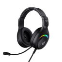 (Renewed) Redgear Cosmo Spectre Wired Gaming Headphone with 40mm Drivers,7 Color Breathing LEDs, Adjustable Headband, Over-Ear Design with Extra Soft Earmuffs, VOX Tech Mic with 3.5 MM Jack for PC(Bla...