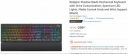 Redgear Shadow Blade Mechanical Keyboard with Drive Customization, Spectrum LED Lights, Media Control Knob and Wrist Support (Black)...