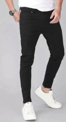 REDIFY  Men Slim Mid Rise Black Jeans