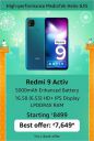 Redmi 9 Activ (4GB RAM | 64GB Storage) Starting @ ₹8,499...