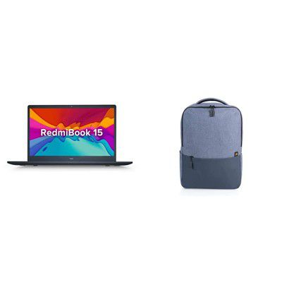 RedmiBook 15 Core i3 11th Gen Laptop With Mi Waterproof 21L Business Casual Laptop Backpack