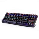 Redragon Kumara K552 Rainbow LED Backlit TKL Ten Key-Less Mechanical Wired Gaming Keyboard Without Numlock Keys (Black)...