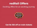 RedRail Offer : Get Rs 150 off on train tickets...