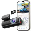 REDTIGER 4K Front Dash Cam for Car, ADAS, with 32GB Memory Card, Built-in WiFi&GPS, Car Camera with G Sensor (F9 Lite)...
