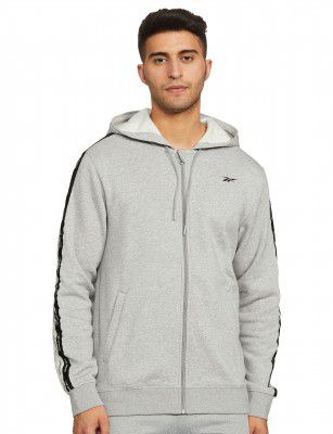 Reebok Men Polyester Hooded Neck Sweatshirt