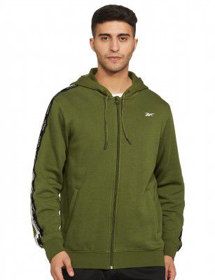 Reebok Men Polyester Hooded Neck Sweatshirt