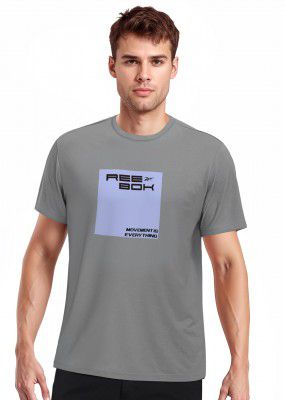 Reebok Men's Printed Regular Fit T-Shirt