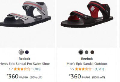 Reebok Mens Sandal Upto 80% Off