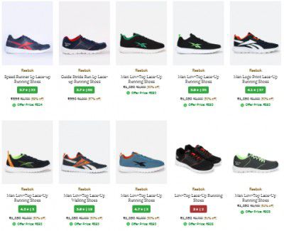 Ajio: Upto 60% OFF On Reebok Mens Shoes | Starts At Rs.1000