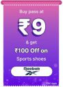 BBD Sale | Reebok Pass on Men Sports Shoes only at Rs. 9 and get discount of 25% upto Rs 100  ...
