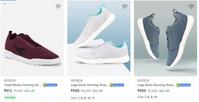Reebok Start @ ₹912