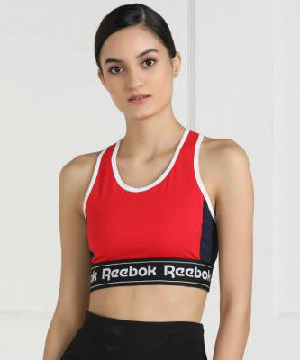 REEBOK  Women Sports Non Padded Bra  (Red)
