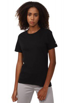 Reebok Women's Solid Regular Fit T-Shirt