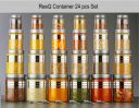 ReeQ Plastic Grocery Container - 1200 ml, 650 ml, 350 ml, 250 ml  (Pack of 24, Silver)...