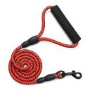 Reflective Adjustable Pet Leash for Dogs (D-Shape) 1/5 inch x 4 feet, Red)...
