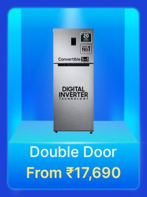 Double Door Refrigerator from Rs.17690 in Flipkart Big Billion Days Sale