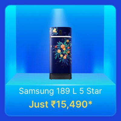 SAMSUNG 189 L 5-star Refrigerator @ Rs. 15490 in Flipkart Big Billion Days Sale