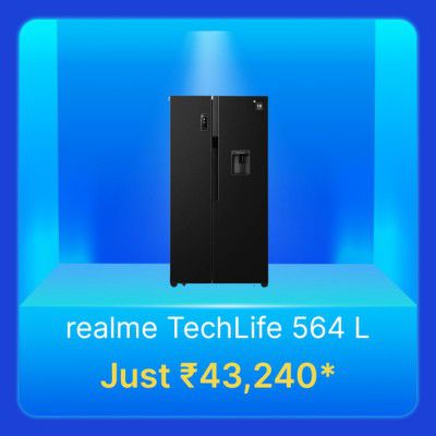 realme TechLife 564 L Refrigerator @ Rs. 43240 in Flipkart Big Billion Days Sale