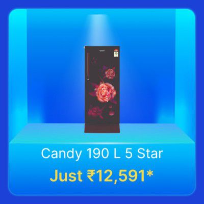 CANDY 190 L Refrigerator @ Rs.12591 in Flipkart Big Billion Days Sale