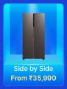 Side by Side Refrigerator from Rs. 35990 in Flipkart Big Billion Days Sale...