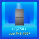 Lloyd Refrigerator @ Rs.45490 in Flipkart Big Billion Days Sale...