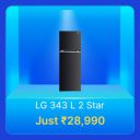 LG 343 L Refrigerator @ Rs.28990 in Flipkart Big Billion Days Sale...