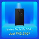realme TechLife 564 L Refrigerator @ Rs. 43240 in Flipkart Big Billion Days Sale...