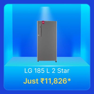 LG 185 L 2-star Refrigerator @ Rs. 11826 in Flipkart Big Billion Days Sale