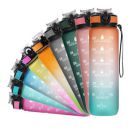 REFULGIX 1L Motivational Sipper Water Bottle with Straw & Time Marker (Assorted)...