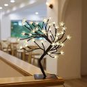 REFULGIX LED Cherry Blossoms Bonsai Tree Lamp 18 Inch, 28 LED Silicon Tree Adjustable Branches for Room Decoration Night Light, Corded Electric (Warm White Color)...