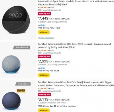 UP TO 70% OFF | Certified Refurbished Echo